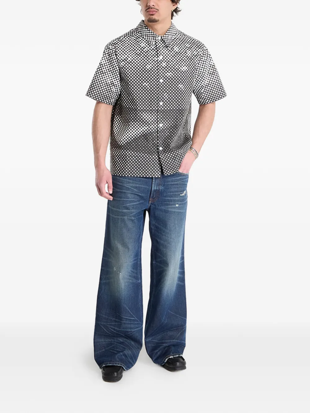 Billionaire Boys Club Ice Cream Overhemd met burgerprint Grijs