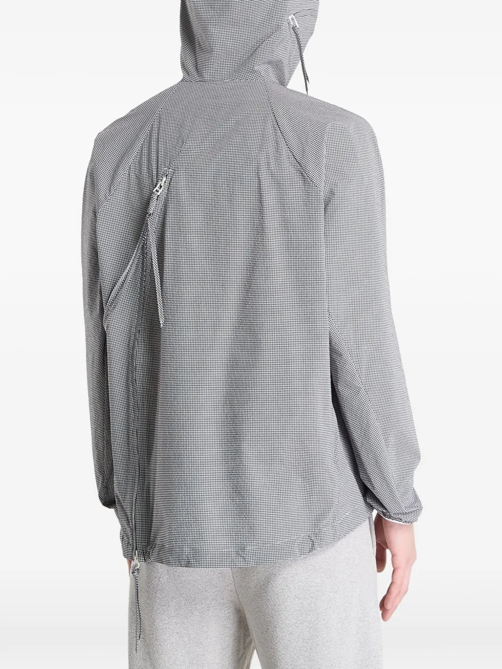 Post Archive Faction Opening Hooded Zip Jacket | Grey | FARFETCH HK