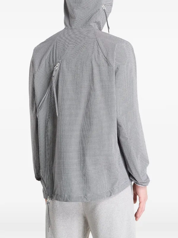 Post Archive Faction Opening Hooded Zip Jacket | Grey | FARFETCH AO