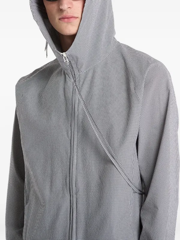 Post Archive Faction Opening Hooded Zip Jacket | Grey | FARFETCH AO