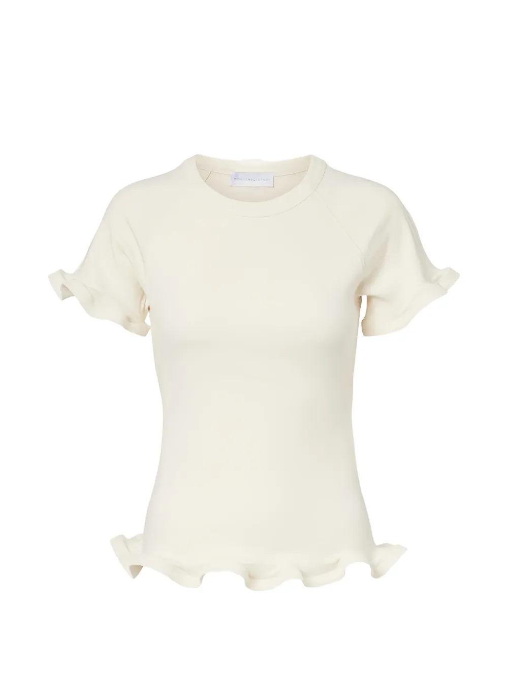 Stella McCartney ruffled T-shirt - Bianco
