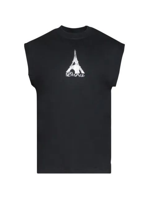 VETEMENTS Crystal Paris sleeveless T-shirt