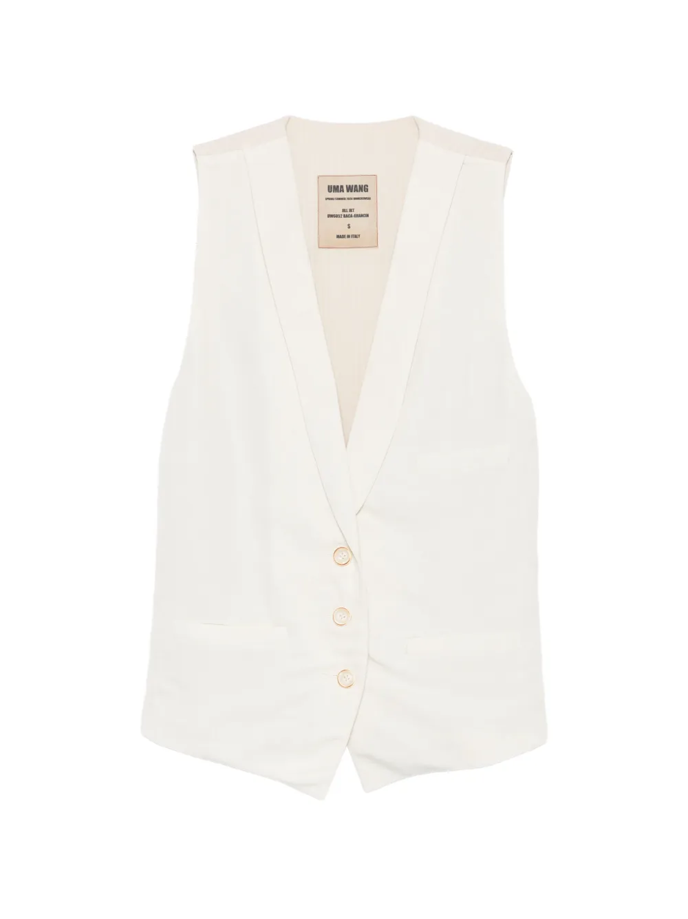 Uma Wang Jill waistcoat - Neutrals