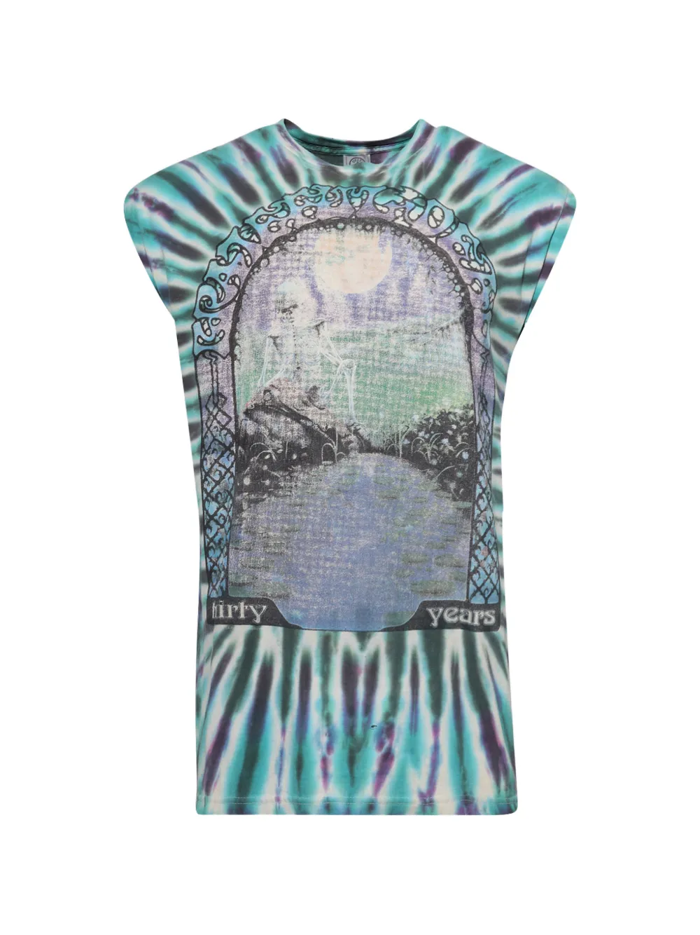 EARTHLING VIP Gratefuldead tie-dye graphic-print T-shirt - Blu