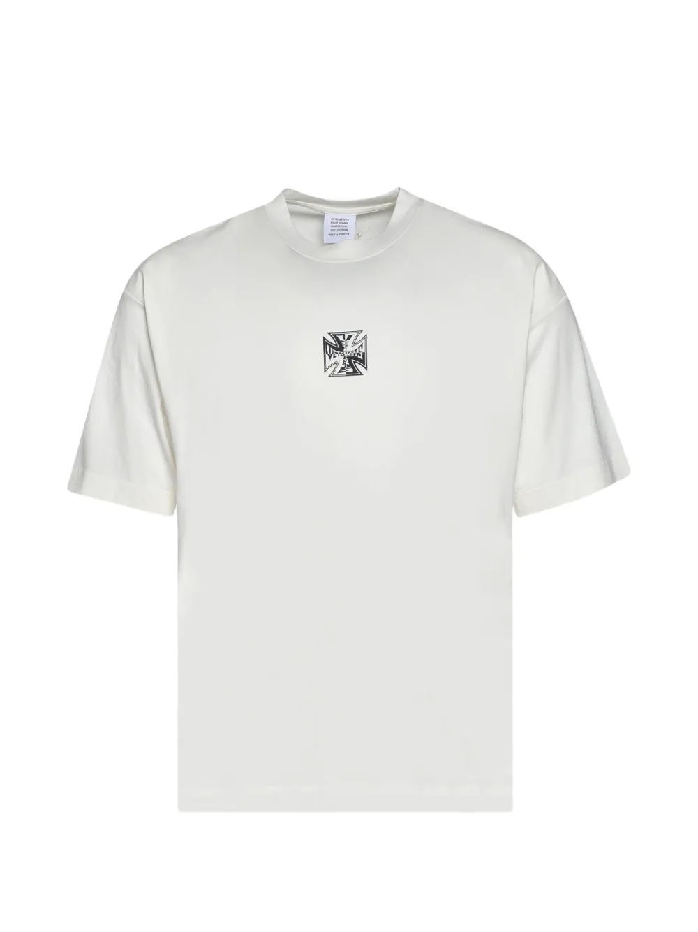 VETEMENTS Biker cross-logo T-shirt - Bianco