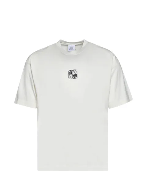 VETEMENTS Biker cross-logo T-shirt
