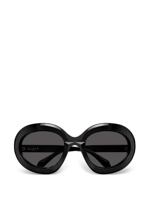 azzedine alaïa oval frame sunglasses