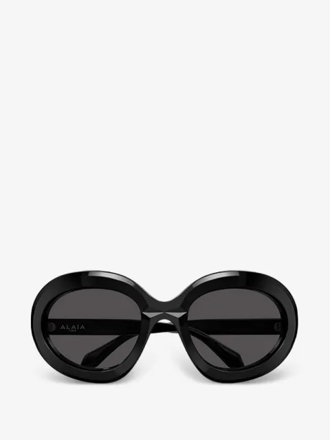 azzedine alaïa oval frame sunglasses
