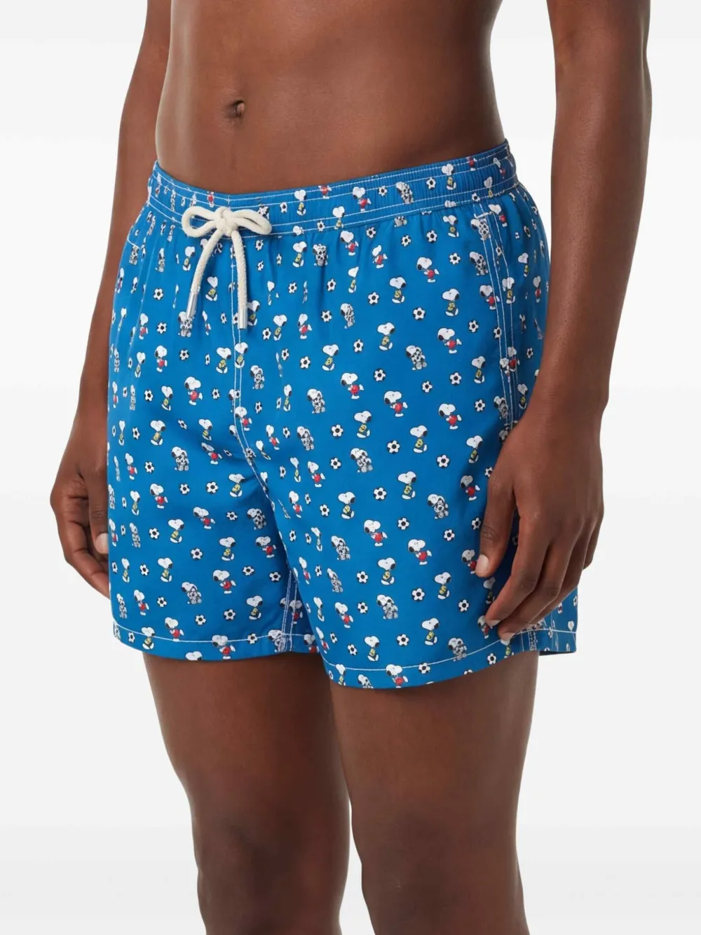MC2 Saint Barth x Peanuts zwembroek met trekkoord Blauw