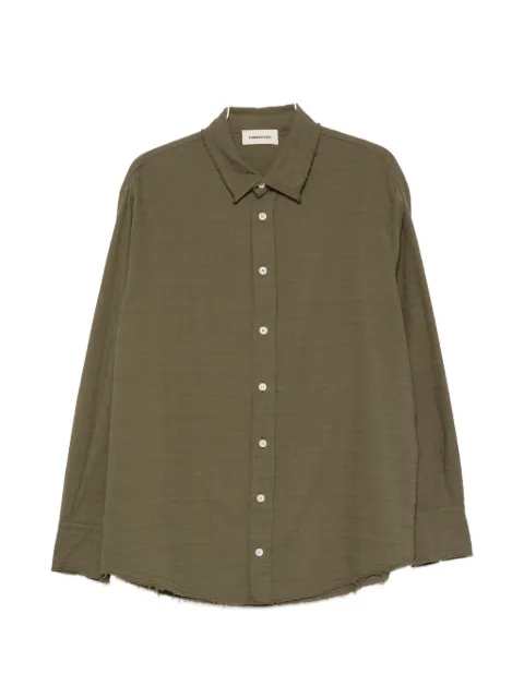 atomo factory embroidered raw-edge shirt