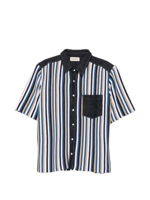 atomo factory stripe buttoned shirt