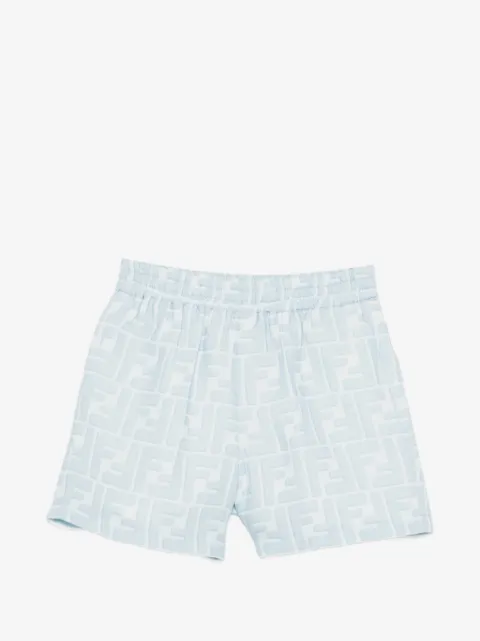 Fendi Kids short à logo FF en jacquard