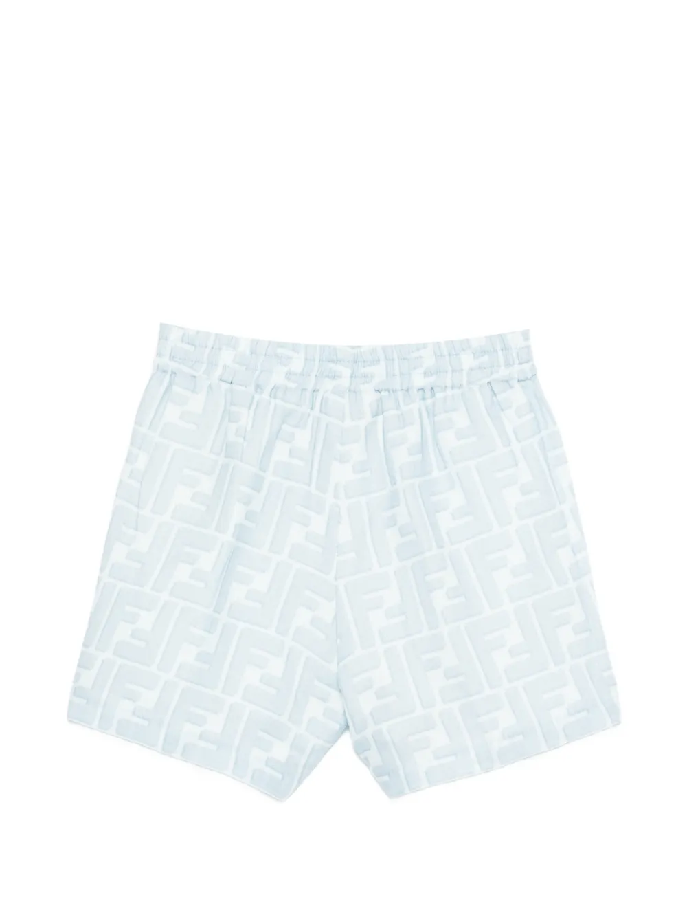 Fendi Kids FF shorts met logo-jacquard Blauw