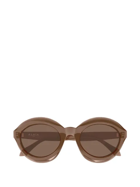 azzedine alaïa oval-frame sunglasses