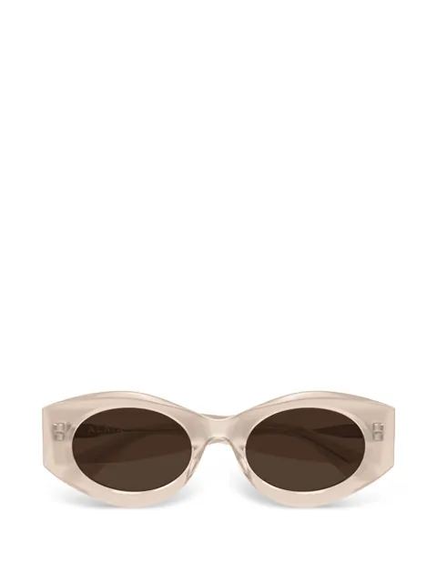 azzedine alaïa oval-frame sunglasses