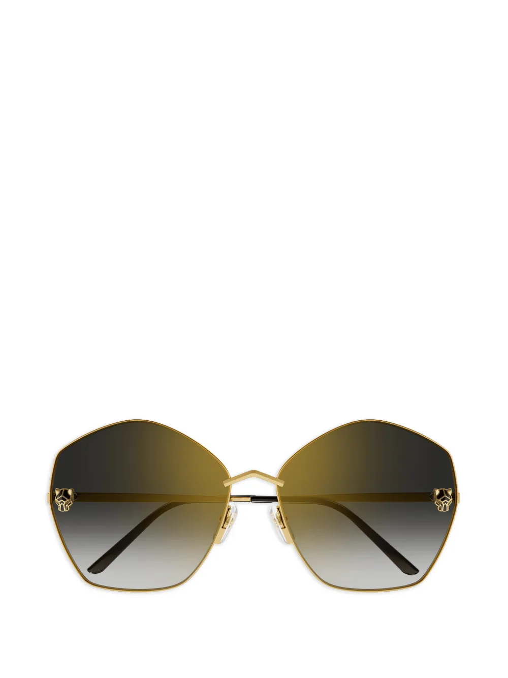 Cartier Eyewear geometric-frame sunglasses - Oro