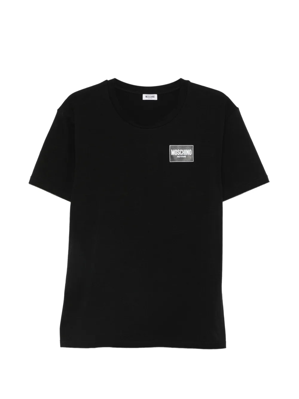 Moschino logo-print T-shirt - Schwarz