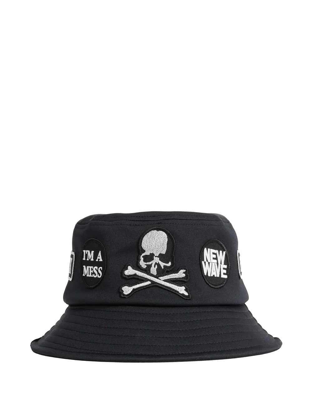 Mastermind Japan patched bucket hat - Nero