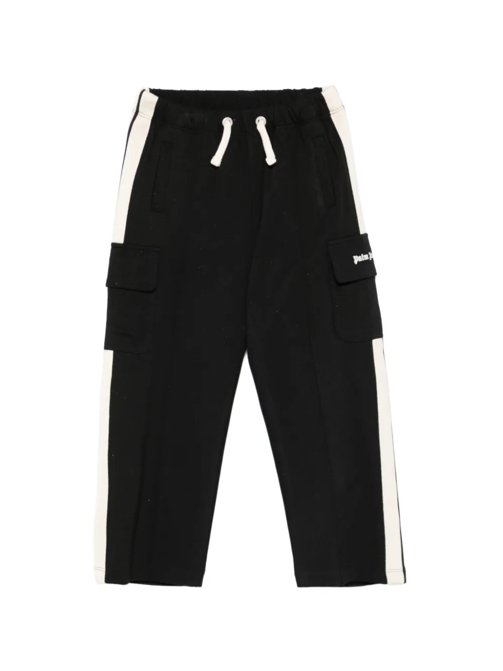 Palm Angels Kids side-stripe cargo pants - Nero
