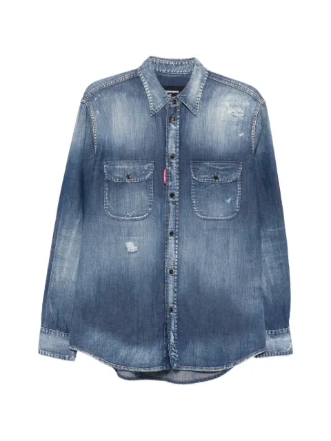 DSQUARED2 Canadian distressed denim shirt