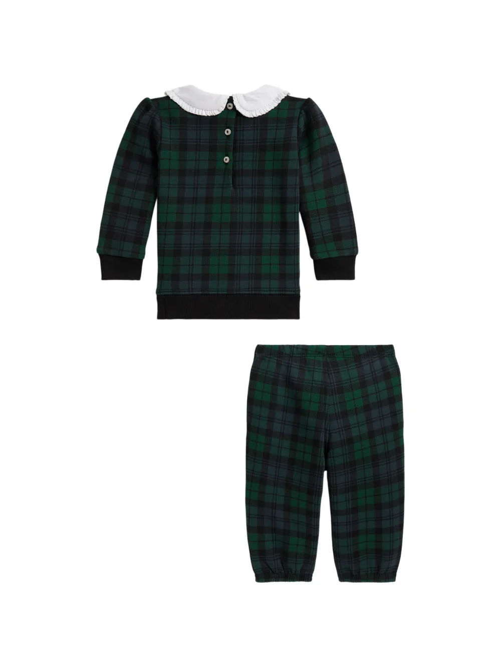 POLO RALPH LAUREN KIDS Trainingspak met tartan-print Groen