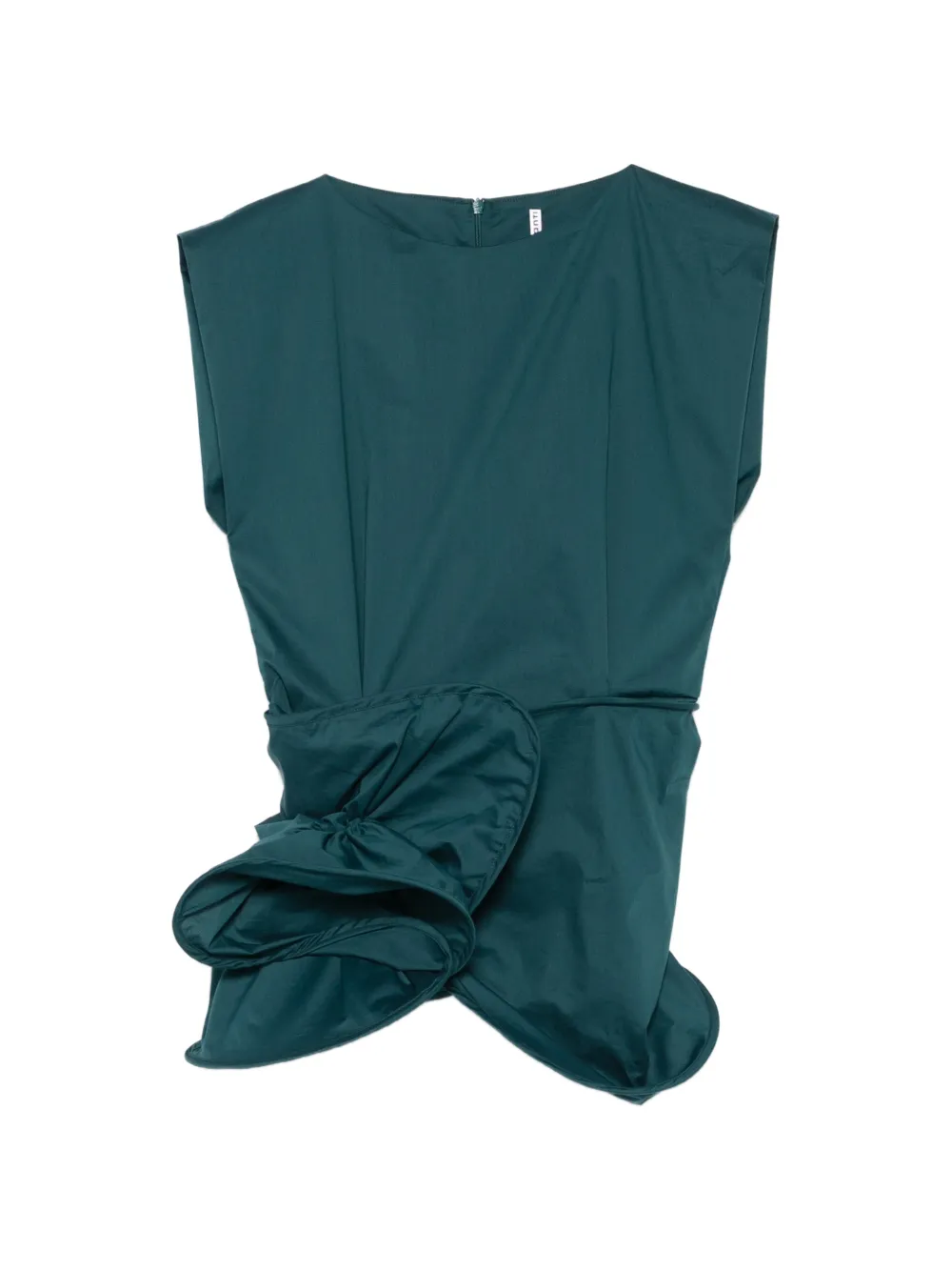 Liviana Conti ruffled gathered blouse - Verde
