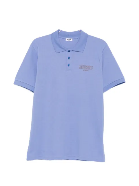 Moschino logo-print polo shirt