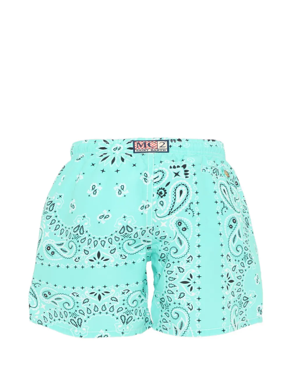 MC2 Saint Barth Kids Zwembroek met paisley-print - Blauw