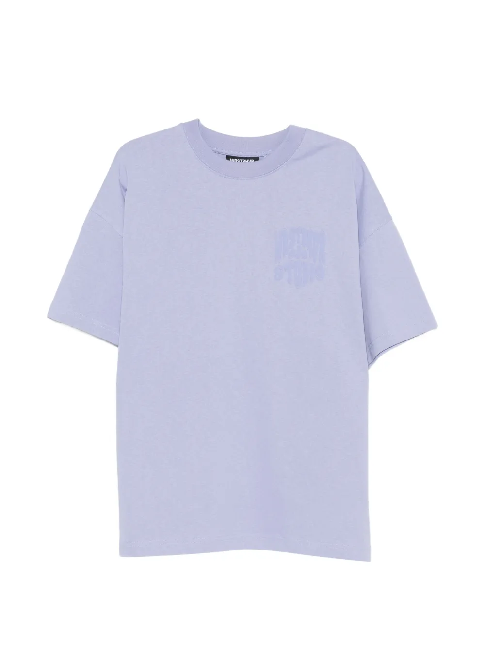 WRSTBHVR Flynn V2 logo-print drop-shoulder T-shirt - Viola