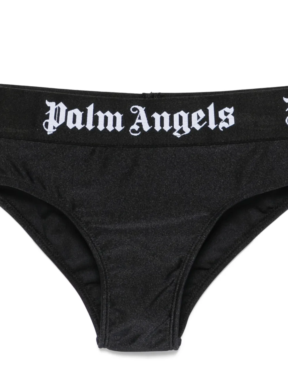 Palm Angels Kids Bikini met logoband Zwart