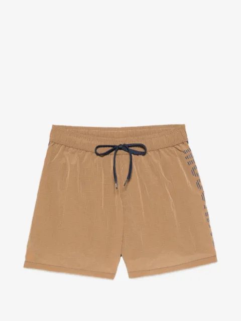 Moschino logo-print drawstring swim shorts