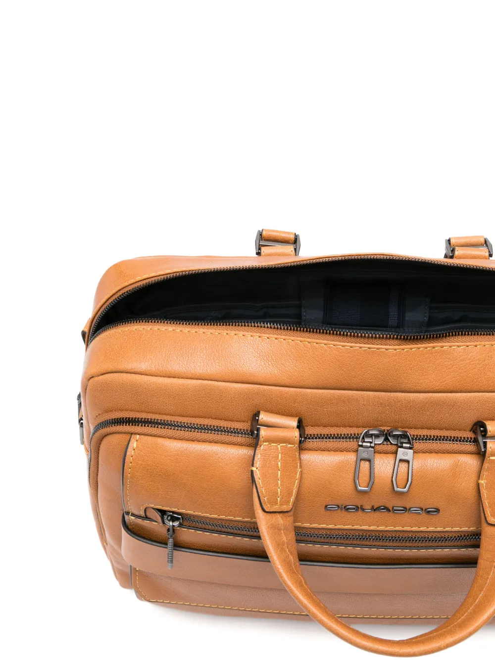 PIQUADRO 15 6-inch leren laptoptas Beige