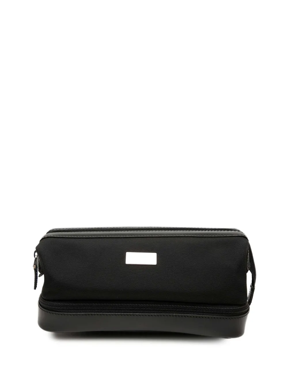 Pre-owned Gucci 2000-2015 Canvas Toiletry Pouch In Black