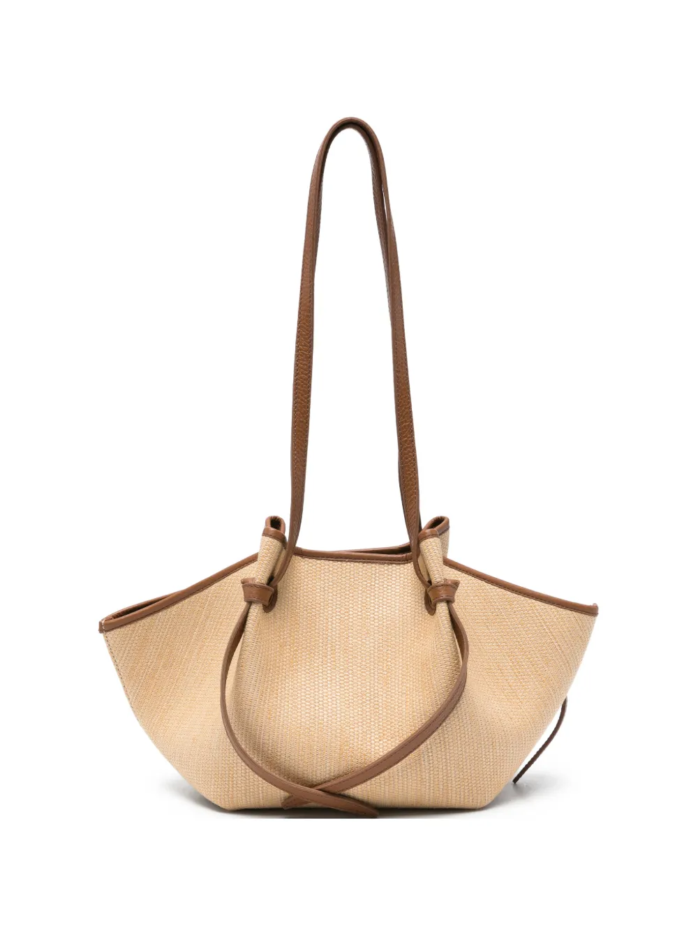 Yuzefi Mochi knotted-strap woven tote bag - Toni neutri