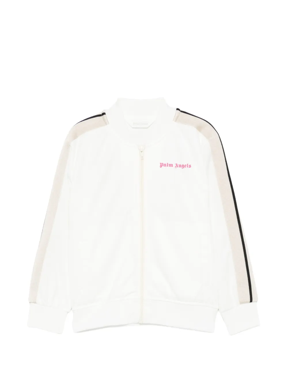 Palm Angels Kids side-stripe logo-print sweater - White