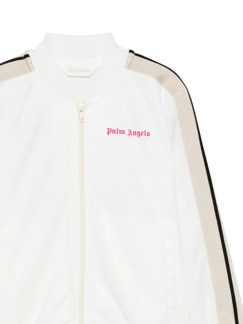 Palm Angels Kids Trui met zijstreep en logo-print Wit
