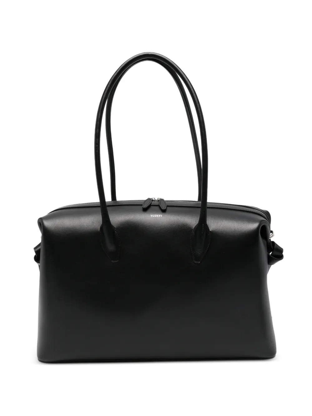 Yuzefi large Brioche leather tote bag - Nero