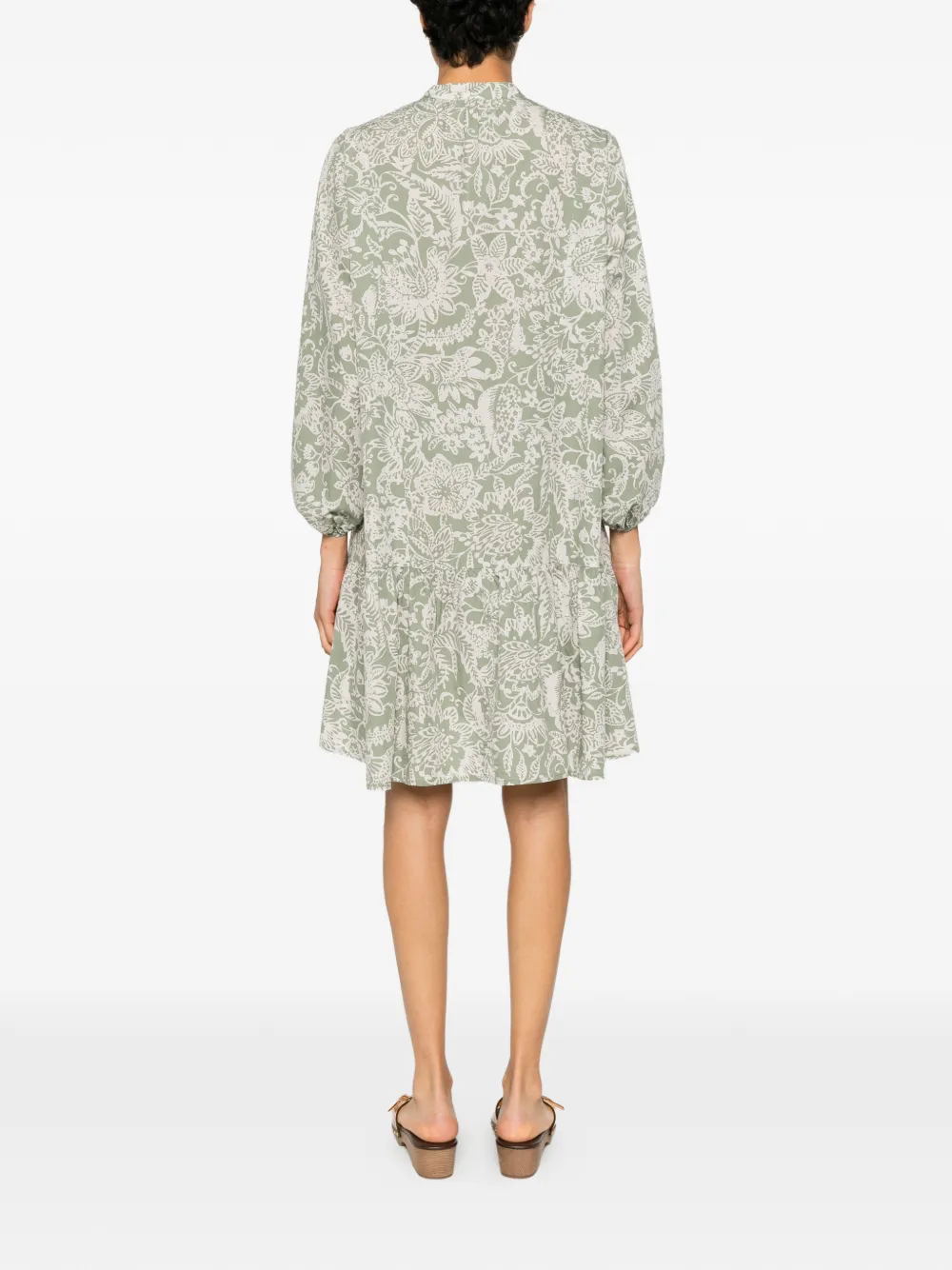 Marc O'Polo Mini-jurk met bloemenprint Groen