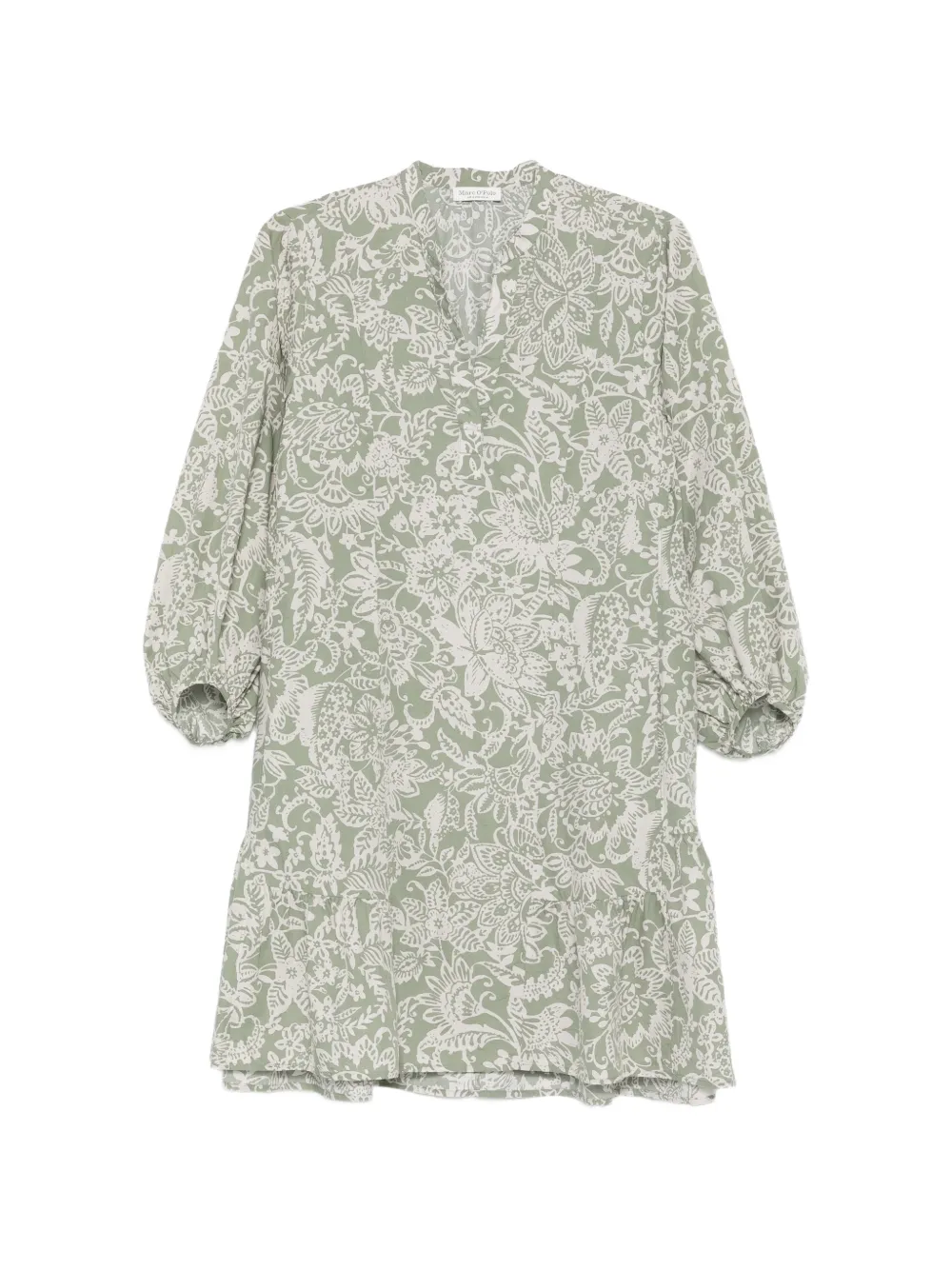 Marc O'Polo floral-print mini dress - Verde