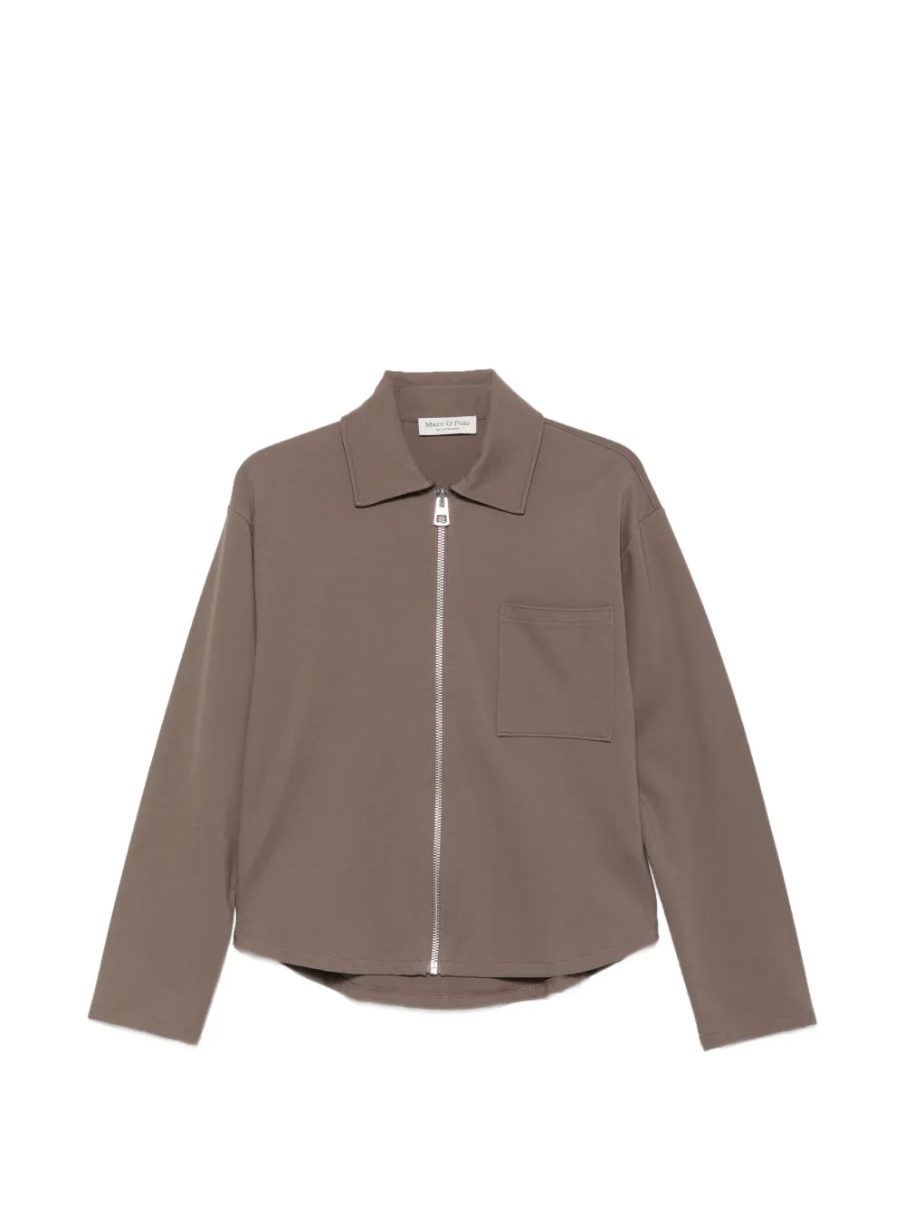 Marc O'Polo zip-up chest-pocket jacket - Marrone