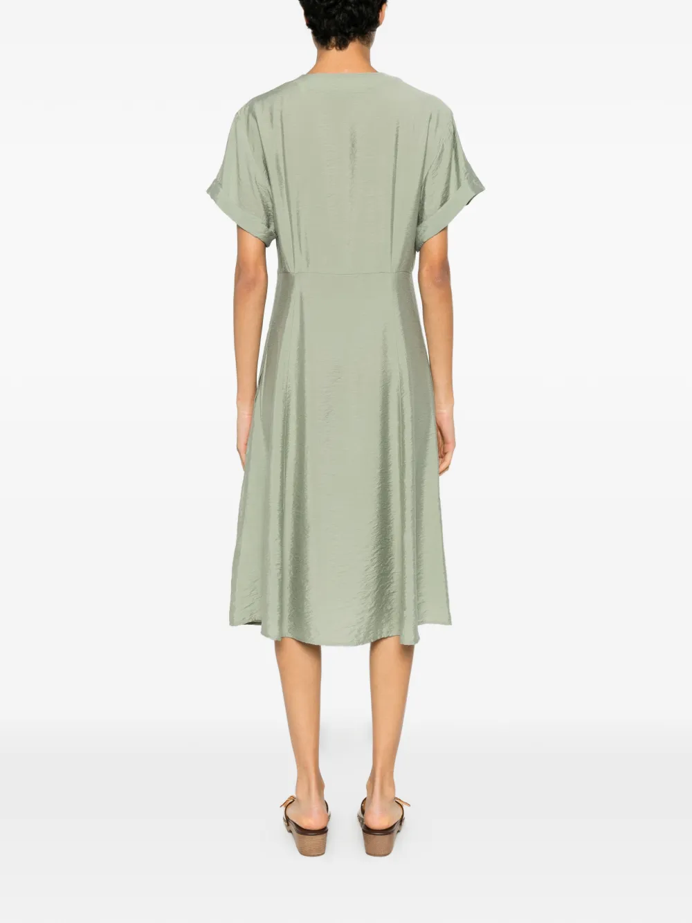 Marc O'Polo Midi-jurk met V-hals Groen
