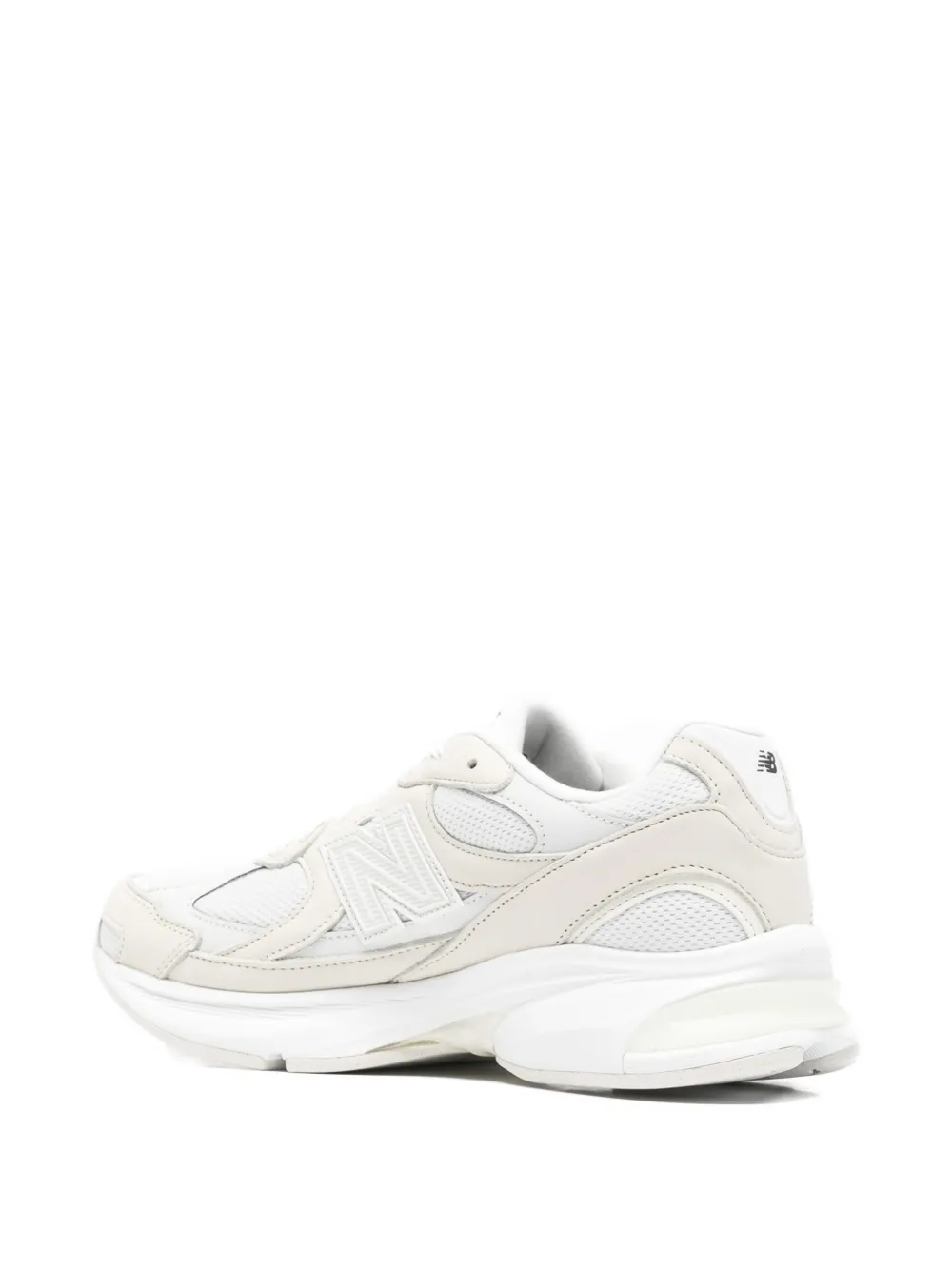 Comme des Garçons Homme x New Balance panelled leather sneakers Beige