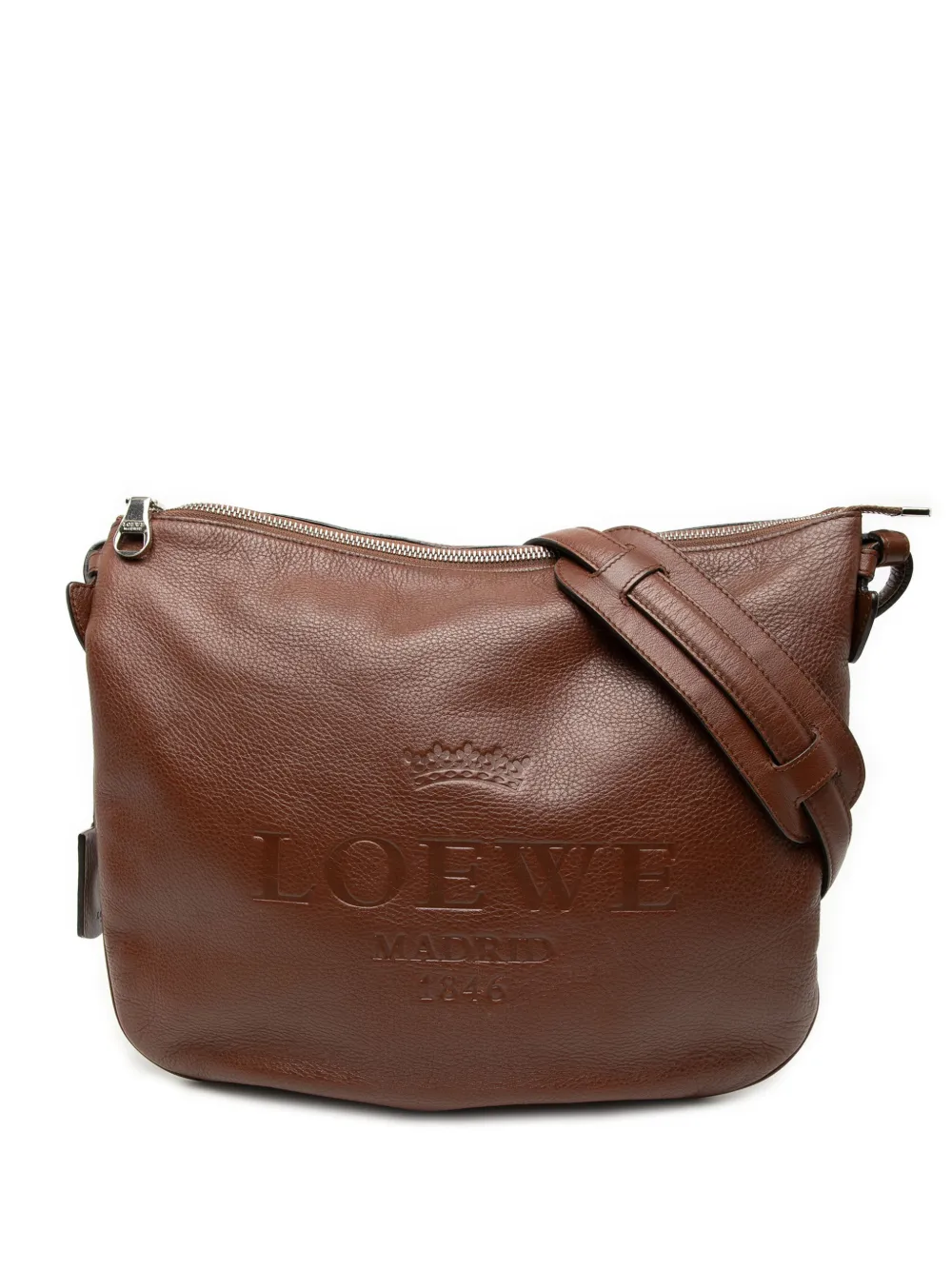 Loewe Pre-Owned 2011 Leather Heritage crossbody bag - Marrone
