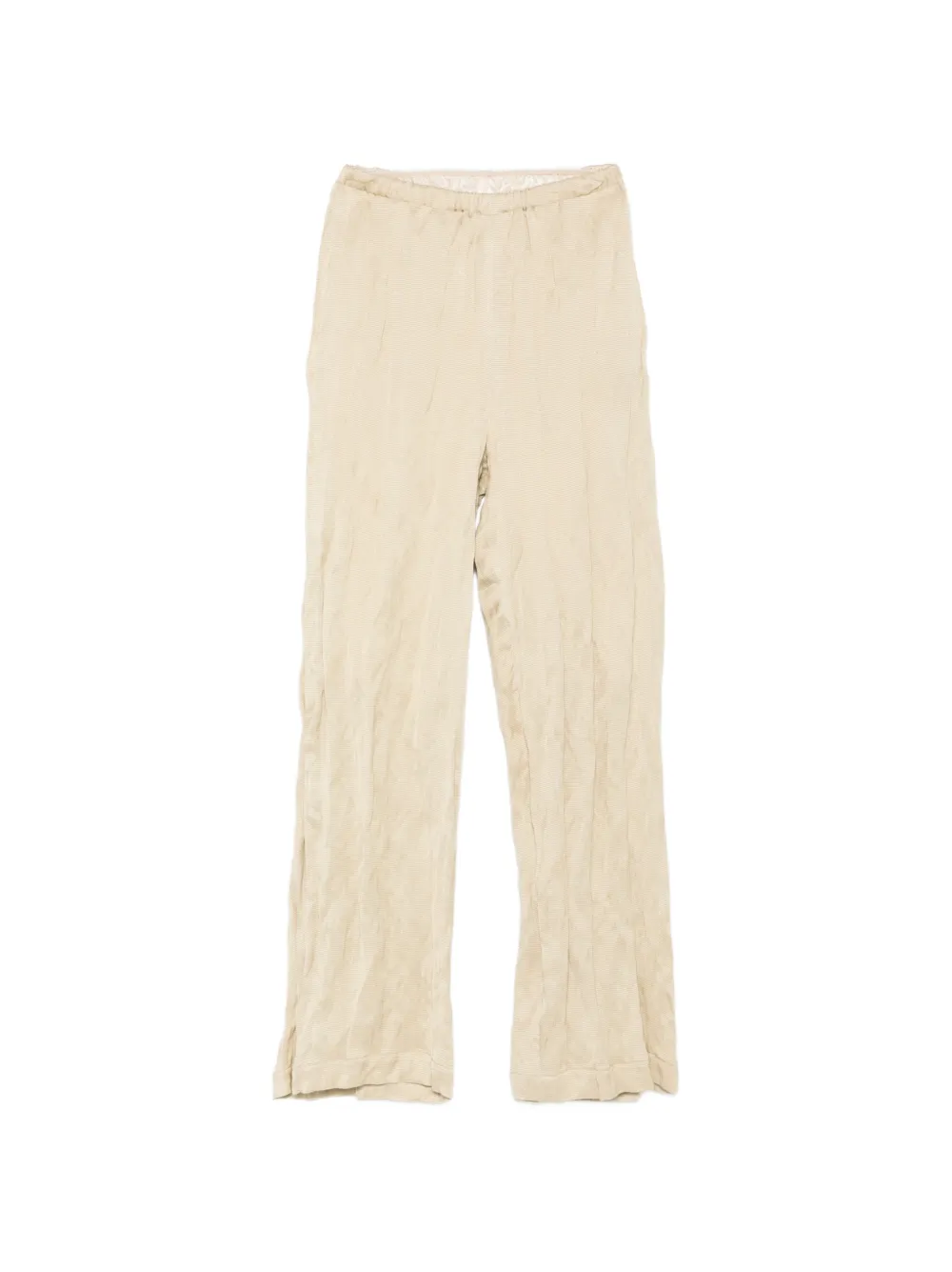 Alysi textured elasticated-waistband trousers - Toni neutri