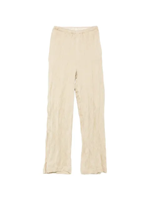Alysi textured elasticated-waistband trousers