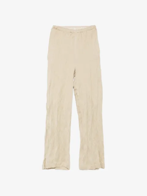 Alysi textured elasticated-waistband trousers