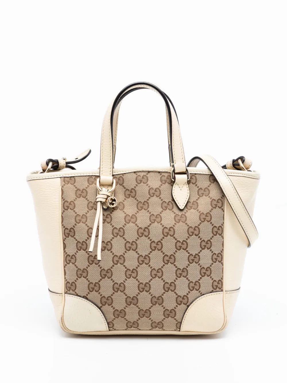 Gucci Pre-Owned 2016-2026 Small GG Canvas Bree satchel - Weiß
