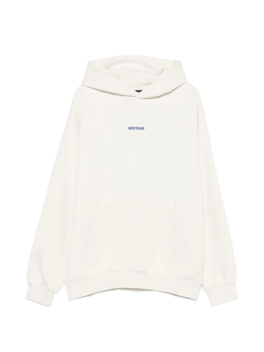 WRSTBHVR Garm V5 logo-print hoodie - Bianco