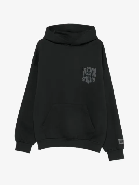 WRSTBHVR hættetrøje med logotryk og pouch-lomme
