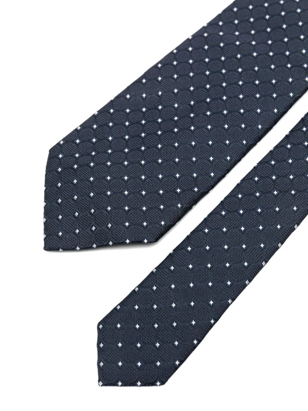 Dell'oglio Martin stropdas met geometrisch jacquard Blauw